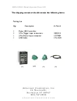 Preview for 2 page of Advanced Illumination Pulsar 320 Operators Manual And Installation Manual