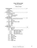 Preview for 3 page of Advanced Illumination Pulsar 320 Operators Manual And Installation Manual