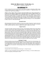 Preview for 2 page of Advanced Measurement Technology 142AH Operating And Service Manual