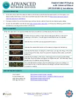 Preview for 2 page of ADVANCED Network Devices IPCDS-RWB-U Installation Instructions
