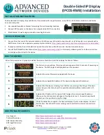 ADVANCED Network Devices IPCDS-RWB Installation Instructions preview