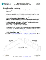 Предварительный просмотр 1 страницы ADVANCED Network Devices IPCSS-RWB Installation Instructions