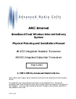 Preview for 1 page of Advanced radio cells AR1255 Physical Planning And Installation Manual