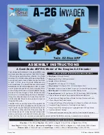 Предварительный просмотр 1 страницы advanced scale models A-26 invader Assembly Instructions Manual