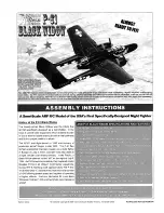 advanced scale models P-61 Black Widow Assembly Instructions Manual предпросмотр