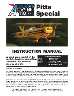 Предварительный просмотр 1 страницы advanced scale models Pitts Special Instruction Manual