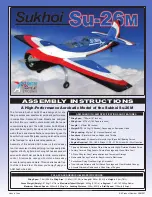 advanced scale models Sukhoi SU-26M Assembly Instructions Manual preview