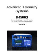 Preview for 1 page of Advanced Telemetry Systems R4500S User Manual