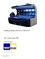 ADVANCED UV LIGHT Future Sun HP Owner'S Manual предпросмотр