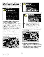 Preview for 64 page of ADVANCED UV LIGHT Future Sun HP Owner'S Manual