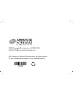 Preview for 81 page of Advanced Wireless Communications AWR4000 User Manual