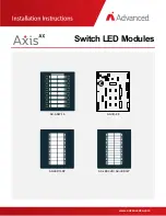 Preview for 1 page of Advanced Axis AX-ASW-16 Installation Instructions Manual