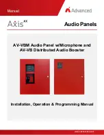 Advanced AXIS AX AV-VB Installation, Operation, & Programming Manual preview