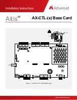 Предварительный просмотр 1 страницы Advanced Axis AX-CTL Series Installation Instructions