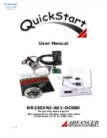 Advanced QUICKSTART BR2303NI-A01-DC080 User Manual preview