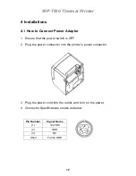 Предварительный просмотр 12 страницы AdvanPOS WP-T810 User Manual