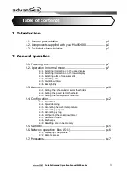 Preview for 3 page of ADVANSEA Speed s400 User Manual