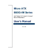 Advansus I865G-IM Series User Manual предпросмотр