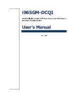 Preview for 1 page of Advansus i965GM-DCQI User Manual