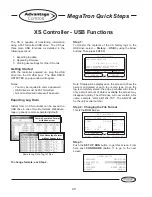 Предварительный просмотр 20 страницы Advantage Controls MegaTrom XSi Product Manual