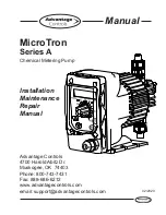 Предварительный просмотр 1 страницы Advantage Controls MicroTron A Series Manual