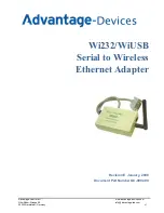 Advantage-Devices Wi232 User Manual preview