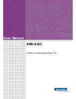 Advantage ARK-6322 User Manual preview