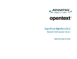 Предварительный просмотр 1 страницы Advantage OpenText RightFax 20.2 Administrator'S Manual