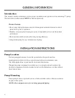 Preview for 4 page of Advantage Pool Pumps Owner'S Manual Installation, Operation & Parts