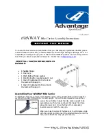 Preview for 1 page of Advantage SportsRack tiltAWAY Assembly Instructions