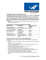 Preview for 3 page of Advantage SportsRack tiltAWAY Assembly Instructions