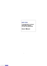 Preview for 1 page of Advantech ACP-1120 Abridged User Manual