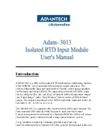 Advantech ADAM-3013 User Manual preview