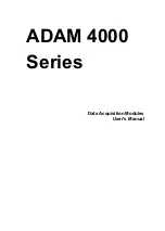 Preview for 1 page of Advantech Adam 4000 Series User Manual