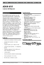 Preview for 1 page of Advantech ADAM-4515 Manual