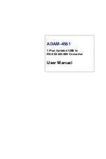 Preview for 1 page of Advantech ADAM-4561 User Manual