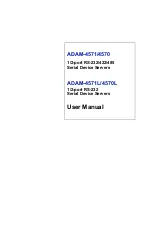 Preview for 1 page of Advantech ADAM-4570 User Manual