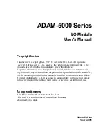 Advantech ADAM-5080 User Manual предпросмотр