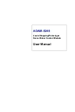 Предварительный просмотр 1 страницы Advantech ADAM-5240 User Manual