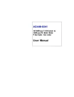 Preview for 1 page of Advantech ADAM-6541 User Manual