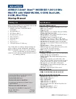 Advantech AIMB-213 Startup Manual preview