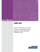 Preview for 1 page of Advantech AIMB-580 User Manual