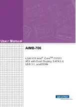 Preview for 1 page of Advantech AIMB-706 User Manual