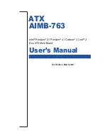 Preview for 1 page of Advantech AIMB-763 User Manual