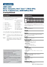 Предварительный просмотр 1 страницы Advantech AIMC-3202 Startup Manual