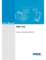 Предварительный просмотр 1 страницы Advantech ARK-1122 User Manual