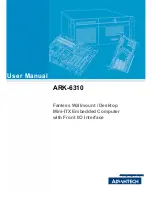 Предварительный просмотр 1 страницы Advantech ARK-6310 User Manual