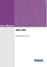 Advantech ARK-7060 User Manual предпросмотр