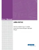Advantech ARK-DS762 User Manual preview
