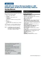 Preview for 1 page of Advantech ASR-3272 Startup Manual